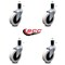 Service Caster 3 Inch Thermoplastic Rubber Wheel 1-5/8 Inch Expanding Stem Caster SCC, 4PK SCC-EX05S310-TPRS-158-4 - alternate 3